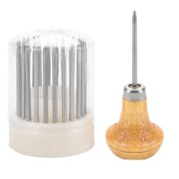 23pcs Beading Grain Tools Graver Beader with Wood Handle for Goldsmith Diamond Stone Beards Setting Tool Jeweler Jewelry Tools