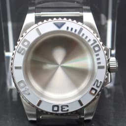 40mm Cases Men's Watch Ceramic Bezel Sapphire Glass Fit NH35 NH36 ETA 2824 Miyota 8215 Movement 28.5mm Dial Submariner Parts