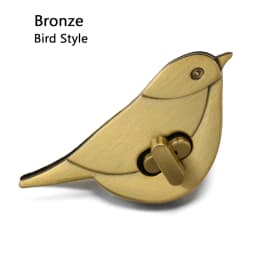 Metal Bag Turn Lock For DIY Decor Leather Craft Cute Cat/Bird Clasp Locks Handbag Shoulder Bags Hardware Decoration Accessories