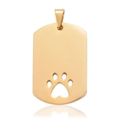 10pcs Wholesale Stainless Steel Pet ID Blank Rectangle Dog Tags Pendant Necklace Jewelry Findings Hypollergenic 28x45mm