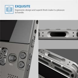Digital Voice Recorder Voice Activated Mp3 player 32GB Music Player Card One-button Record Noise Reduction Dictaphone V35