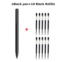 BeiFa Metal Rotating Gel Pen Sign Pens 0.5MM Black Ink Business Pучка Caneta Smooth Writing for Office School Supplies