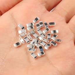 Natural Stone Two Hole Hematite Stone Mineral Loose Spacer Beads For Jewelry Making Handmade Diy Bracelet Necklace Earrings Tila