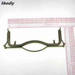 4 Pcs/Lot 27 CM Bronze Silver Gold Black Lips Metal Purse Frame Kiss Clasp Embossing Handle Sewing Bag Part