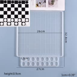 Crystal Epoxy Resin Mold Board Game International Chess Casting Silicone Mould DIY Crafts Making Tool