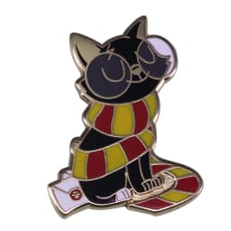 Wizarding school The Most Inclusive House Hufflepuff pinss magic Cat Mandrake Root Charms,Herbology,Potions-Spell Books brooch