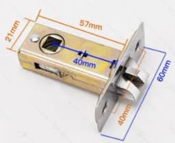 Bathroom Silence Lock Body Single Tongue Lock Hole Pitch 25mm 30mm 35mm 45mm 50mm 60mm 70mm Doorhome Hardware