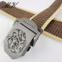 Maikun Metal Automatic Buckle Canvas Belts for Men Military Tactical Men Belt Casual Style Men Belt
