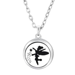 Fashion Aromatherapy Diffuser Star Moon Necklace Stainless Steel High Quality Heart-Shaped Essential Oil Lockets Pendant Jewelry