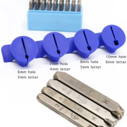 4 size Thumb saving punch stamp holder Accessories Jig Finger Portable Mini craft Jewelry Tools kit Punch Set Hand making