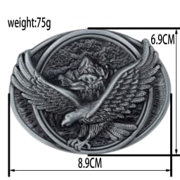 Spread Your Wings And Fly Eagle Buckle Genuine Leather Belt For Man