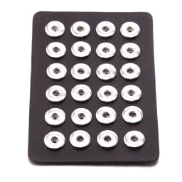 2022 New High Quality Snap Jewelry Display Board Fit 18mm Snap Buttons Jewelry Black Flannel PVC Snap Display Holder