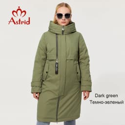 Astrid 2022 Winter Women's Coat Plus Size Jacket Hooded loose Warm Parkas Bio Fluff Thick Parka Coat Hight Quality Female New