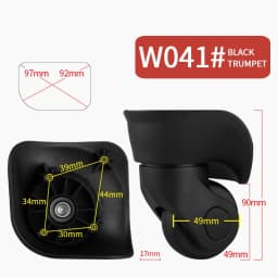 Luggage Wheel Replacement Wheels Suitcase Accessories Universal Casters Rolling Luggage Suitcase Wheeled Accessories Bags Caster