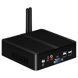 XCY Fanless Mini PC Intel Celeron J6412 Dual Ethernet 2x COM RS232 RS485 Windows Linux HDMI VGA 4x USB WiFi Industrial Computers