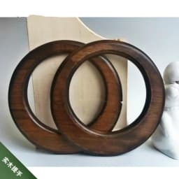One Pair Wooden Handle Obag DIY Bag Parts And Accessories Round Ring Wood Hanger O Shape Torus Bag Handle Wholesale