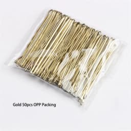 50pcs Hair Waved U-shaped Bobby Pin Barrette Salon Grip Clip Hairpins Black Metal Hair Accessories For Bun Gifts