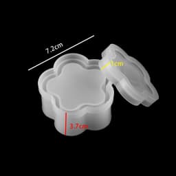 Round Storage Box Resin Epoxy Molds Heart Shape Candy Jewelry Box Resin Molds Silicone For DIY Jewelry Making Epoxy Moulds