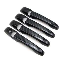Car Exterior Door Handle Cover for Chrysler 300 300C / Dodge Magnum 2005 2006 2007 2008 Carbon Fiber Style with Smart Keyhole