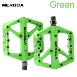 MEROCA Nylon Bicycle Pedals Ultralight Seal Bearings Mountain Road Bike Flat Platform WaterProof Bicycle Pedals Non-Slip Parts