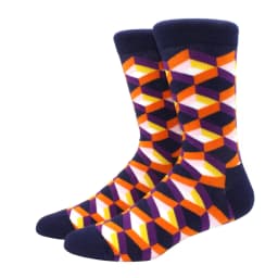 Male Tide Brand men cotton Socks Gradient Color summer Style long wedding sock Men's High Funny Happy Business Socks man sox