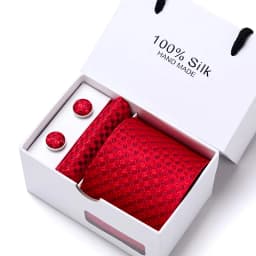 Brand 100% Silk Ties Gift box Office Men Classic Party Wedding striped 7.5cm Silk Wedding Floral Tie Necktie Handkerchief Set