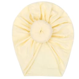 Solid Cotton Donuts Baby Boy Girls Cap Hat 0-4T Sweet Newborn Skullies Beanies Soft Turban India Topknot Headwraps Accessories
