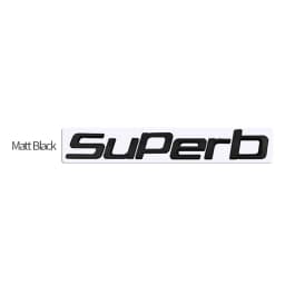 MetaL 3D Badge Logo Car Rear Trunk Body Sticker Letter Emblem For Skoda SUPERB 4X4 Accessories Glossy Black Matte black