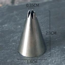 #13-22 Open Star Icing Nozzle Stainless Steel Small Size Piping Tip Cake Decorating Tips Royal Icing Pastry Tip Tools Bakeware