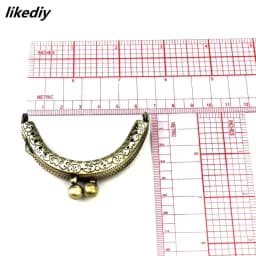 1 Piece 6.5 CM Antique Bronze or Silver Size Bead Head Semicircular Metal Coin Purse Frame Kiss Clasp DIY Bag Accessory