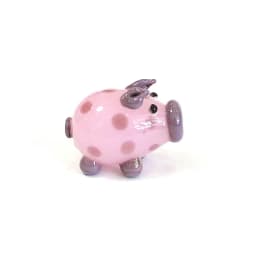 Different Styles Murano Glass Pig Mini Figurines Cute Tiny Animal Craft Ornaments Home Table Fairy Garden Room Kawaii Decoration