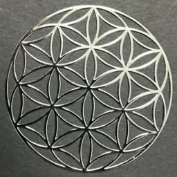 Flower of Life Metal Patch Phone Case Back Sticker Pyramid Model Decoration Sticker