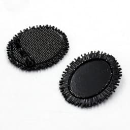Fit 18x25mm Vintage Oval Cabochons Pattern Glass Black Blank Setting Bezel Base Brooch Settings For DIY Making 5pcs K06235