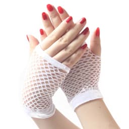 1 Pair Black Girl Womens Short Fishnet Net Gloves Fingerless Mesh Gloves Punk Rock Fancy Night Club Party Sexy Fashion Gloves