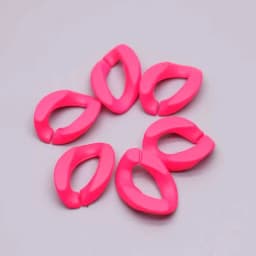 Acrylic Hand Paint Multi Color Twisted Assembled Parts Beads For Women Frosted Resin Pendant Necklace Jewelry Accessorie Finding