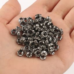 50pcs Brass Crystal Rhinestone Spacer Beads 4/6/8mm Gold Silver AB Color Rondelle Jewelry Makings Findings Bracelet Accessories