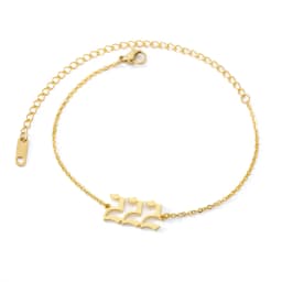 111 222 333 444 555 666 777 888 999 Angel Number Anklets for Women Stainless Steel Minimalist Ankle Bracelet Jewelry Gifts