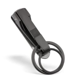 High-End Metal Men Waist Hanging Double Ring Keychain Can Be Interspersed With Belt Creative Simplicity Car Key Chain Key Ring