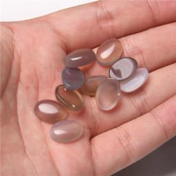 10pcs/lot Natural Stone Cabochon 8-25MM Tiger Eye Agat Oval Cameo Fit DIY Ring Earring Bracelet Necklace Making Jewelry Finding