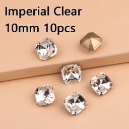 Different Shapes Super Clear 10PCS Rhinestones Glass DIY Accessories Crafts Crystal Jewels Beads For Nail Art Garment Decoration