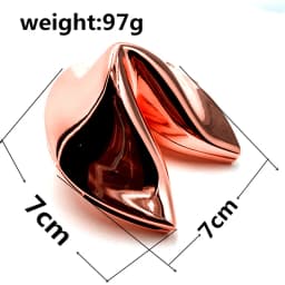Zamak Lucky Box Fortune Cookie Trinket Box Metal Alloy Jewelry Box Wedding Favors Gifts Box Souvenir Corporation Gift Free