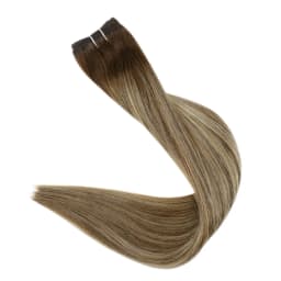 Full Shine Human Hair Weft Extensions Hair Bundles 100g Sew In Silky Straight Remy Skin Double Weft For Salon