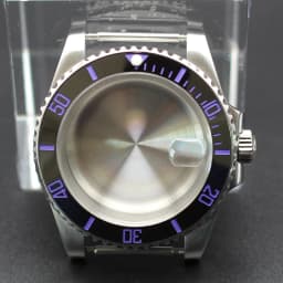 40mm Cases Men's Watch Ceramic Bezel Sapphire Glass Fit NH35 NH36 ETA 2824 Miyota 8215 Movement 28.5mm Dial Submariner Parts