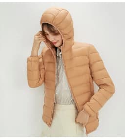 New Fashion Ultra Light 90% Down Jacket Soft Matte Fabric Winter Feather Jacket Warm Coat Hooded Parka Female Portable S-4XL