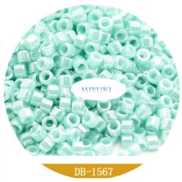 Japan Miyuki Delica Beads DB-1562 18-Color Solid Color Pearly Lustre Series 5G Beads for Jewelry Making