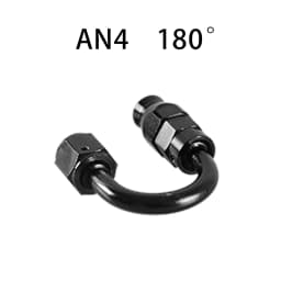 AN4/6/8/10/12 Straight 0°/45°/90°/180° Degree Reusable Hose End Fitting Adapter For Swivel PTFE Oil Fuel Line Hose End Fitting
