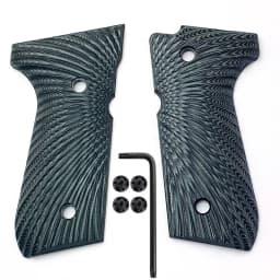 1pair G10 Grips 92fs Grips , 92 Fs, M9, 92a1, 96a1, Full Size Gun Grips with Screws , Sunburst Texture