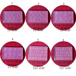 1 Pc Mini Letters Numbers 3D Nail Art Decorations UV Crystal Epoxy Mold Nail Ornaments Silicone Mould DIY Crafts Jewelry Casting