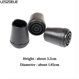 1 Piece Bottom Soft Gum Rubber Pads For Two Joints Metal Walking Stick The Rubber Tips For Fashion Walking Canes End Cover Tip