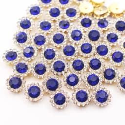8mm-12mm Sunflower Silver Claw Sew On Rhinestones Glitter Crystals Stones Fabric Glass Beads DIY Sewing Rhinestones Crafts Gems